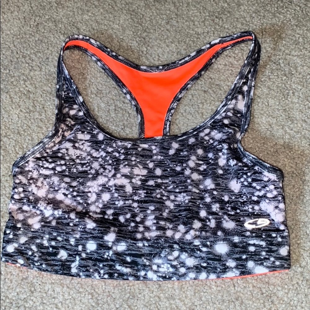 Racerback compression sports bra